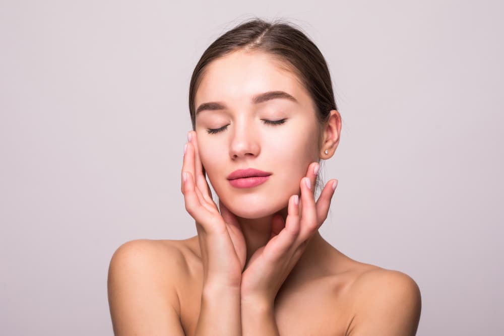 Retrato de belleza, piel cuidada